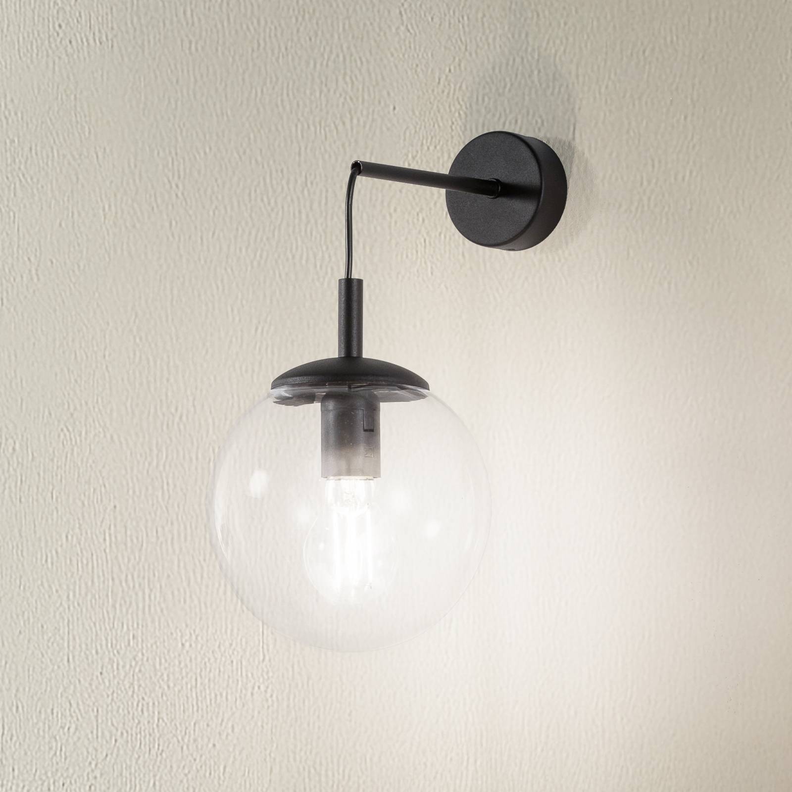 Wandleuchte Esme, transparent, Höhe 45 cm, Glas, E27 Wandleuchte Esme, transparent, Höhe 45 cm, Glas, E27 von TK Lighting