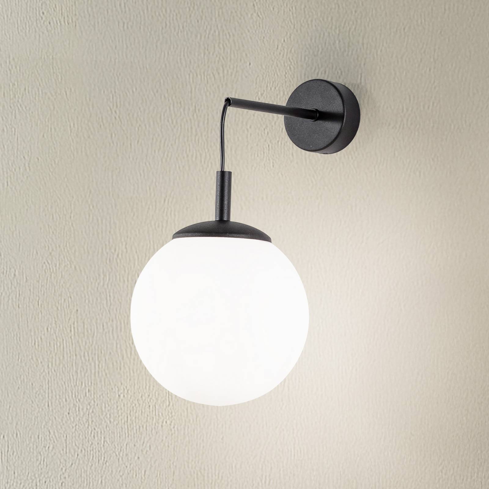 Wandleuchte Esme, weiß, Höhe 45 cm, Glas, Kugel, E27 Wandleuchte Esme, weiß, Höhe 45 cm, Glas, Kugel, E27 von TK Lighting