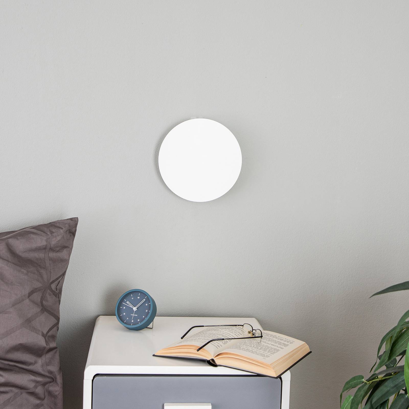 Wandleuchte Lunia New, weiß, Ø 20 cm Wandleuchte Lunia New, weiß, Ø 20 cm von TK Lighting