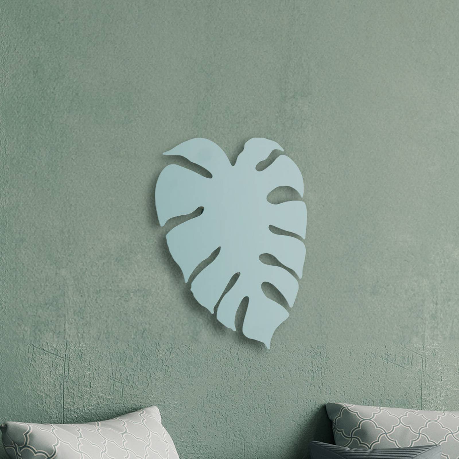 Wandleuchte Monstera, Blattform, 3 x G9, Stahl, mintgrün Wandleuchte Monstera, Blattform, 3 x G9, Stahl, mintgrün von TK Lighting