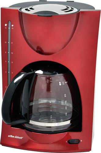 EFBE Schott Kaffeemaschine SC KA 1050 R Rot Fassungsvermögen Tassen=12 Warmhaltefunktion von TKG Team Kalorik