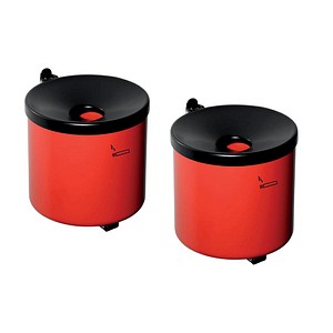 2 TKG Rondo senior Wandaschenbecher rot von TKG
