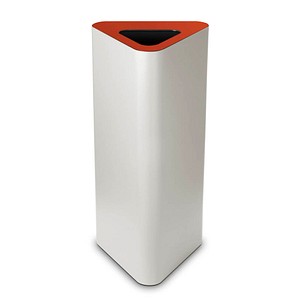 TKG Pure Mülleimer 60,0 l weiß, rot von TKG