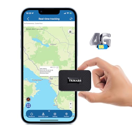 Klein 4G GPS-Tracker, ABO erforderlich, Echtzeit-Tracking Peilsender Ortungsgerät mit APP, 1500mAh Akku, Magnetic GPS-Sender für Auto Fahrzeug E-Bike, TK903 Klein 4G GPS-Tracker, ABO erforderlich, Echtzeit-Tracking Peilsender Ortungsgerät mit APP, 1500mAh Akku, Magnetic GPS-Sender für Auto Fahrzeug E-Bike, TK903 von TKMARS