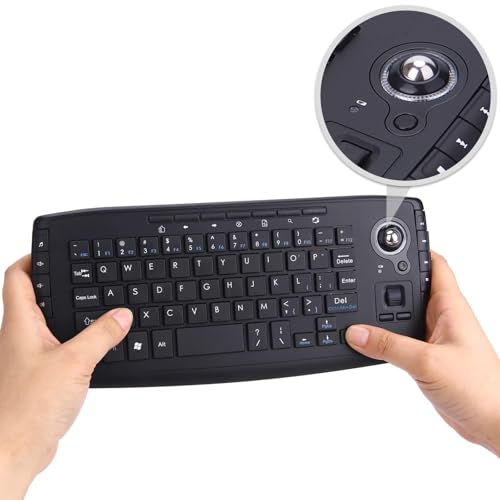 TKMARS 2.4G Funk Tastatur Wireless Keyboard and Mouse mit Trackball Maus für PC,Mac,Xbox,PS3,Android TV Box TKMARS 2.4G Funk Tastatur Wireless Keyboard and Mouse mit Trackball Maus für PC,Mac,Xbox,PS3,Android TV Box von TKMARS
