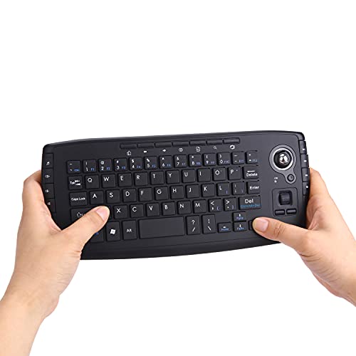 TKMARS Tastatur mit Trackball Wireless Mouse and Keyboard für PC, Mac, Xbox 360, Xbox One, PS3, PS4, Google Android TV Box, HTPC, IPTV TKMARS Tastatur mit Trackball Wireless Mouse and Keyboard für PC, Mac, Xbox 360, Xbox One, PS3, PS4, Google Android TV Box, HTPC, IPTV von TKMARS