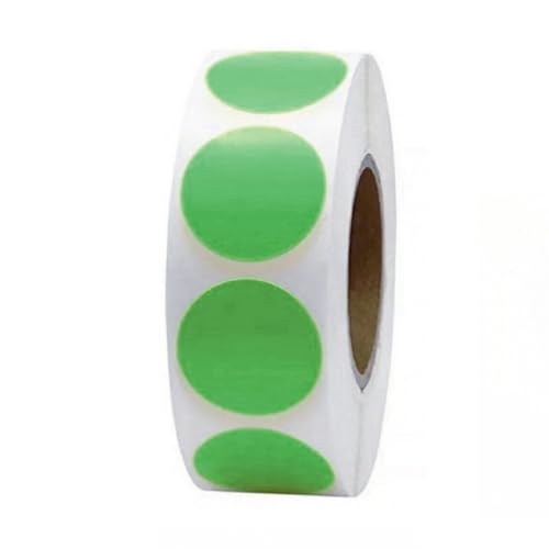 4500 Stück Selbstklebende Aufkleber – Deko Etiketten, Vintage Geschenksticker, Paket Label, Siegel Etiketten, Umschlagaufkleber für Party Dekor und kreative Verpackungslösungen (Grün, 25mm) von TKSJROL