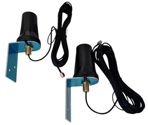 2 x LTE Dual Doppel 5G 4G 600-6000Mhz MIMO 2 x 3m SMA Antenne Außenantenne kompatibel mit Router HTC 5G HUB, FritzBox 6850 5G, Huawei 5G CPE Pro 2, D-Link DWR-2010, passend zu Nighthawk M5, Huawei E68 von TKSTAR