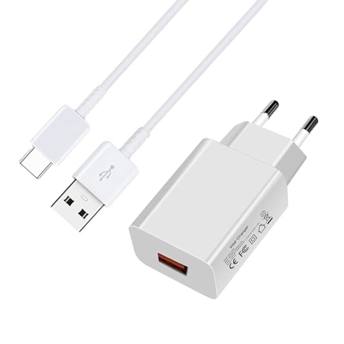 Schnellladegerät mit USB-Kabel C für Samsung Galaxy S21 S22 S20 S10 S9 S8 FE A52 A52S A53 A33 Huawei P50 P40 Pro P30 Pro P20 Schnellladekabel 18 W USB Ladegerät Schnellladegerät mit USB-Kabel C für Samsung Galaxy S21 S22 S20 S10 S9 S8 FE A52 A52S A53 A33 Huawei P50 P40 Pro P30 Pro P20 Schnellladekabel 18 W USB Ladegerät von TL-JIYPU