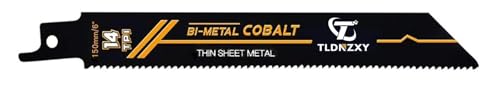 Säbelsägeblätter Metall 20-teilig Sägeblätter Säbelsäge 150mm 18TPI aus Bi-Metall, Metallsägeblatt Säbelsägeblatt mit Kobalt, Sägeblätter Stichsäge Set für Metallrohre, Bolzen Feinschneiden Säbelsägeblätter Metall 20-teilig Sägeblätter Säbelsäge 150mm 18TPI aus Bi-Metall, Metallsägeblatt Säbelsägeblatt mit Kobalt, Sägeblätter Stichsäge Set für Metallrohre, Bolzen Feinschneiden von TLDNZXY