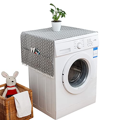 Multifunktionale Kühlschrankabdeckung, Kühlschrank-Staubschutz, Kühlschrankabdeckung, Kühlschränke, Staubschutzabdeckung for Kühlschränke, Waschmaschinen, eintürige Kühlschränke, Trockner, Obere Abdec von TLTLT