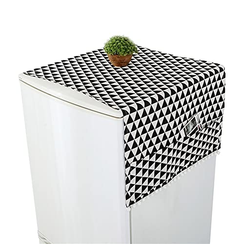 Multifunktionale Kühlschrankabdeckung, Kühlschrank-Staubschutz, Kühlschrankabdeckung, Kühlschränke, Staubschutzabdeckung for Kühlschränke, Waschmaschinen, eintürige Kühlschränke, Trockner, Obere Abdec von TLTLT