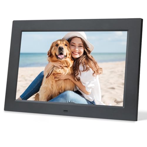 Digitaler Bilderrahmen, 10 zoll Elektronischer Fotorahmen 1920*1200 IPS Monitor, Foto/Video/Kalender/Uhrfunktion, Auto Schlafmodus&Rotation,Ohne WLAN mit Fernbedienung unterstützt USB/SD-Karte,Schwarz Digitaler Bilderrahmen, 10 zoll Elektronischer Fotorahmen 1920*1200 IPS Monitor, Foto/Video/Kalender/Uhrfunktion, Auto Schlafmodus&Rotation,Ohne WLAN mit Fernbedienung unterstützt USB/SD-Karte,Schwarz von TMCC