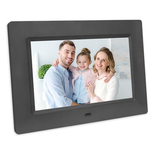 Digitaler Bilderrahmen, 7 Zoll Bildschirm Elektronischer Fotorahmen mit Fernbedienung, Musik/Video/Kalender/Uhrfunktion, unterstützt USB/SD-Karte Digitaler Bilderrahmen, 7 Zoll Bildschirm Elektronischer Fotorahmen mit Fernbedienung, Musik/Video/Kalender/Uhrfunktion, unterstützt USB/SD-Karte von TMCC