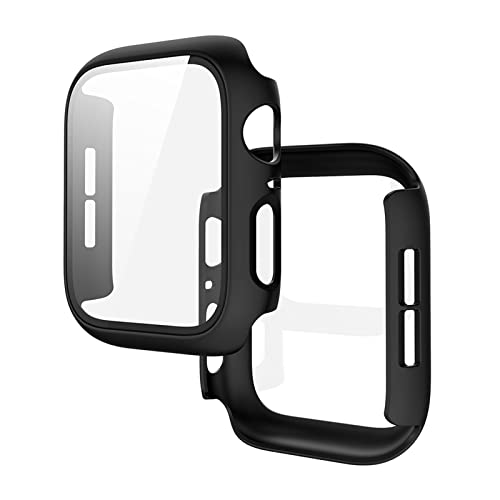 Apple Watch Schutzhülle,Apple Watch Hülle,Apple Watch Series 6 Schutz,Sehr Starke PC-Schutzhülle,Disponibile per Apple Watch generazione 4/5/6/7/8/SE,40MM,2PCS,Nero von TMRBBesty