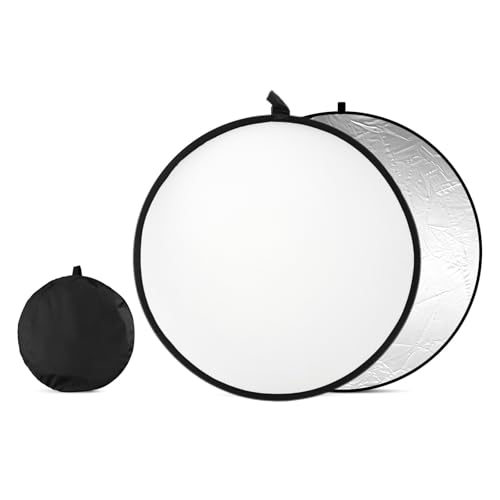 Reflektor Fotografie Weiß Silber Faltbarer Reflektor Fotografie Faltreflektor 110cm 2-in-1 für Fotografie Fotostudio Beleuchtung und Außenbeleuchtung Portrait Fotografie Reflektor Fotografie Weiß Silber Faltbarer Reflektor Fotografie Faltreflektor 110cm 2-in-1 für Fotografie Fotostudio Beleuchtung und Außenbeleuchtung Portrait Fotografie von TMRBBesty