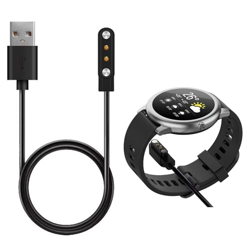 Smartwatch Ladekabel,Magnetisches Ladegerät USB 2-Pin 4mm,Ersatz USB Ladekabel Kompatibel,Universal Smartwatch Ladekabel Magnetisch,Tragbares magnetisches Ladestationskabel für SW022,LW11,GTX,LS05 von TMRBBesty