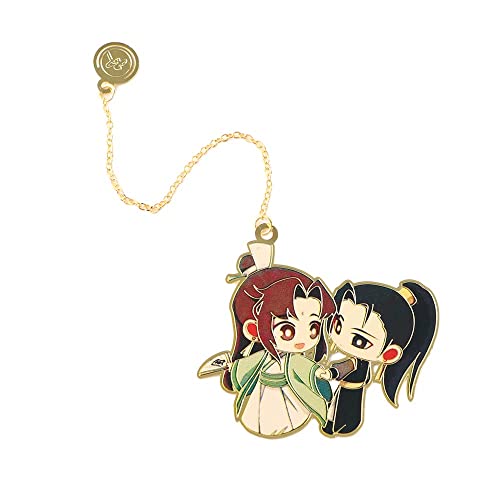 TMSITE Mo Dao Zu Shi Lesezeichen, Metall LAN Wangji Wei Wuxian Anhänger Buchmarker, Wei Wuxian LAN Wangji Aushöhlendes Lesezeichen(A) von TMSITE