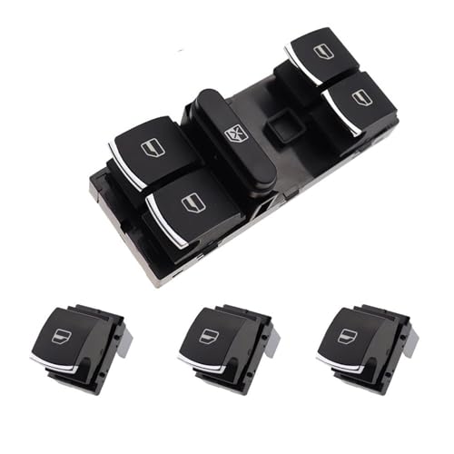 Auto Fensterheber Taster für Golf VI Variant(AJ5) 2009-2013-5ND959857 Fensterschalter Schalter für Elektrische Fensterheber Autofensterheberschalter Zubehör,Set von TMZWJ