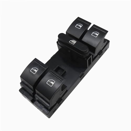 Auto Fensterheber Taster für Jetta Golf GTI MK5 MK6 Passat B6 CC-5ND959857 Fensterschalter Schalter für Elektrische Fensterheber Autofensterheberschalter Zubehör,No Chrome von TMZWJ