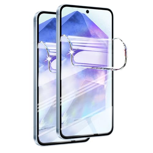 [2 Stück] Hydrogel Displayschutzfolie für Samsung Galaxy A15 5G 4G, Sichtschutzfolie [Nicht Glas] Hydrogel Film Klar HD Weich TPU Schutzfolie [Hochempfindliche] von TMahhbid