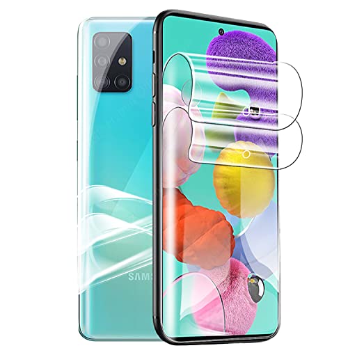 [2 Stück] Hydrogel Displayschutzfolie für Samsung Galaxy A51 5G/A51 5G UW/A51(6.5 inch), [Nicht Glas] Hydrogel Film Klar HD Weich TPU Schutzfolie [Hochempfindliche] von TMahhbid