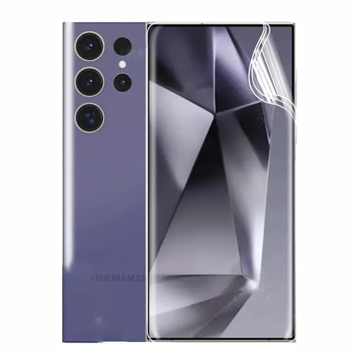 [2 Stück] Hydrogel Displayschutzfolie für Samsung Galaxy S24 Ultra 5G (6.8 Zoll),[Fingerabdruck-ID Unterstützen] Hydrogel Film Klar Weich TPU Schutzfolie [Hochempfindliche] von TMahhbid