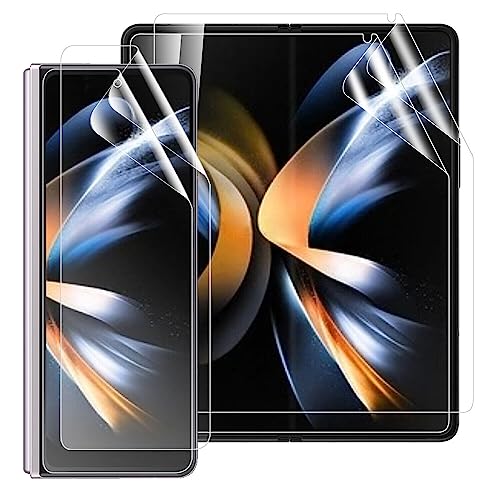 [2 Stück] Hydrogel Displayschutzfolie für Samsung Galaxy Z Fold 4 /Z Fold4 (7.6 inch), [Nicht Glas] Hydrogel Film Klar HD Weich TPU Schutzfolie [Hochempfindliche] von TMahhbid