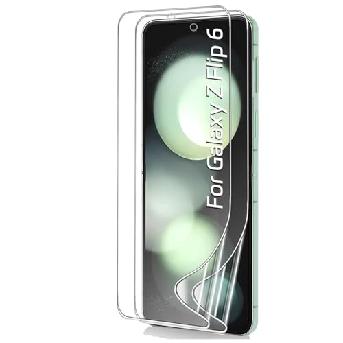 2pcs Hohe Empfindlichkeit Hydrogel Film für Samsung Galaxy Z Flip 6 5G (6.7 Zoll), Flexibel HD Clear Bildschirmschutz Fingerabdrücke Entsperren Hydraulische Folie von TMahhbid