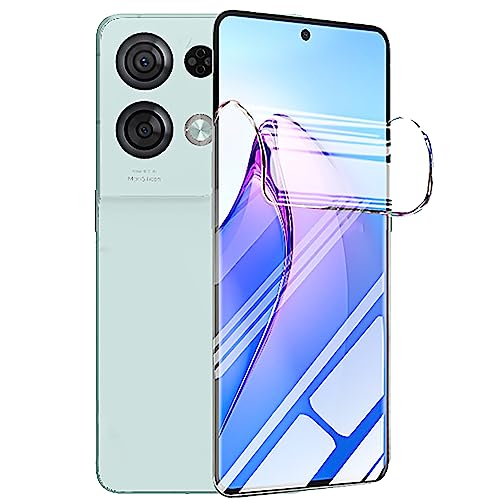 TMahhbid [2 Stück] Hydrogel Displayschutzfolie für OPPO Reno 8 5G/ Reno 8 Lite 5G, transparent, weiche TPU-Schutzfolie (kein gehärtetes Glas) [HD transparent] [Hohe Empfindlichkeit] von TMahhbid