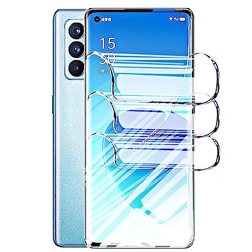 TMahhbid [2 Stück] Hydrogel Displayschutzfolie für Oppo Reno6 Pro 5G /Reno 6 Pro 5G (6.55 inch), transparent, weiche TPU-Schutzfolie (kein gehärtetes Glas) [HD transparent] [Hohe Empfindlichkeit] von TMahhbid