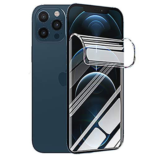 TMahhbid [2 Stück] Hydrogel Displayschutzfolie für iPhone 12 Pro Max (6.7 inch), [Nicht Glas] Hydrogel Film Klar HD Weich TPU Schutzfolie [Hochempfindliche] von TMahhbid