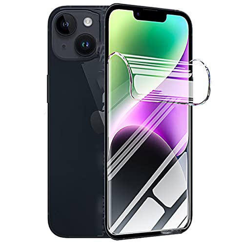 TMahhbid [2 Stück] Hydrogel Displayschutzfolie für iPhone 14 / iPhone 13/13 Pro (6.1 inch), [Nicht Glas] Hydrogel Film Klar HD Weich TPU Schutzfolie [Hochempfindliche] von TMahhbid