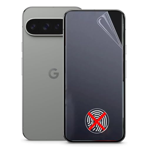 TMahhbid 2 Stück Matte Schutzfolie für Google Pixel 9 PRO XL, [Blendschutz][Anti-Fingerabdruck] Weiche Flexibilität Hydrogel Folie, Fingerabdruck-ID Unterstützen von TMahhbid