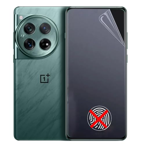 TMahhbid 2 Stück Matte Schutzfolie für OnePlus 12 (6.82 Zoll), [Blendschutz][Anti-Fingerabdruck] Weiche Flexibilität Hydrogel Folie, Fingerabdruck-ID Unterstützen von TMahhbid