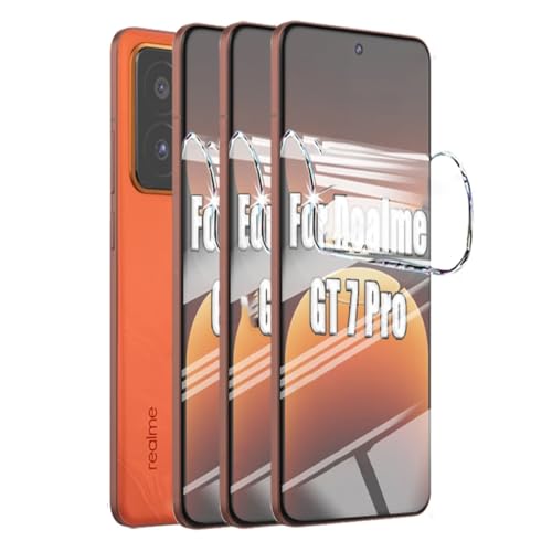 TMahhbid 2 Stück Matte Schutzfolie für Realme GT 7 Pro 5G, [Blendschutz][Anti-Fingerabdruck] Weiche Flexibilität Hydrogel Folie, Fingerabdruck-ID Unterstützen von TMahhbid
