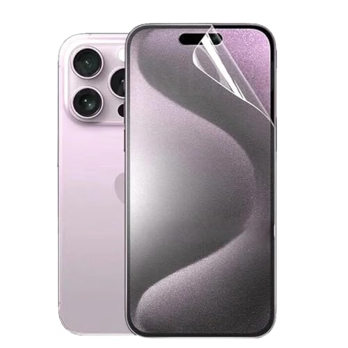 TMahhbid 2 Stück Matte Schutzfolie für iPhone 16 (6.1 Zoll), [Blendschutz][Anti-Fingerabdruck] Weiche Flexibilität Hydrogel Folie, Fingerabdruck-ID Unterstützen von TMahhbid