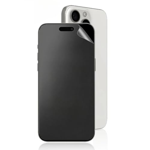 TMahhbid 2 Stück Matte Schutzfolie für iphone 16e/iPhone SE 4 (2025) (6.1 Zoll), [Blendschutz][Anti-Fingerabdruck] Weiche Flexibilität Hydrogel Folie, Fingerabdruck-ID Unterstützen von TMahhbid