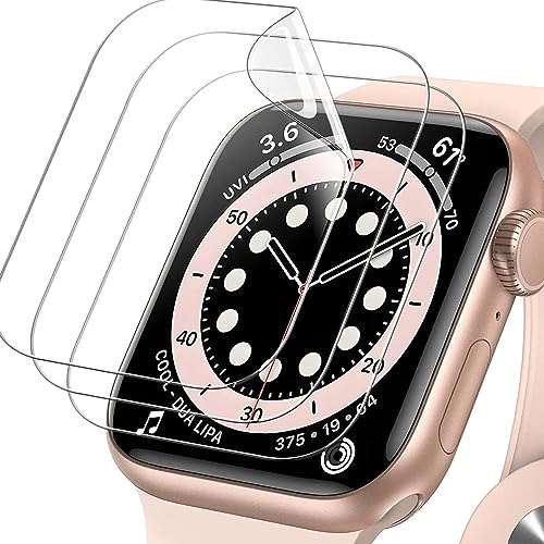 TMahhbid [5 Stück] Hydrogel Displayschutzfolie für Apple Watch SE (2022/2020) /Series 6 5 4 44mm, [Nicht Glas] Hydrogel Film Klar HD Weich TPU Schutzfolie [Hochempfindliche] von TMahhbid