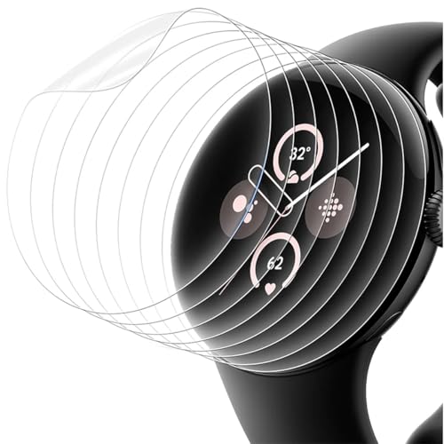 TMahhbid [5 Stück] Hydrogelfolie Displayschutz für Google Pixel Watch 3 (2024) 45mm, Flexibel HD Clear Bildschirmschutz TPU [Berührungsempfindlich] [Blasenfrei] von TMahhbid