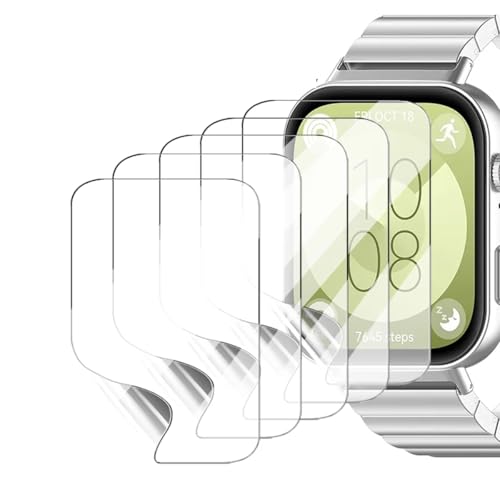 TMahhbid [5 Stück] Hydrogelfolie Displayschutz für Huawei Watch Fit 3, Flexibel HD Clear Bildschirmschutz TPU [Berührungsempfindlich] [Blasenfrei] von TMahhbid