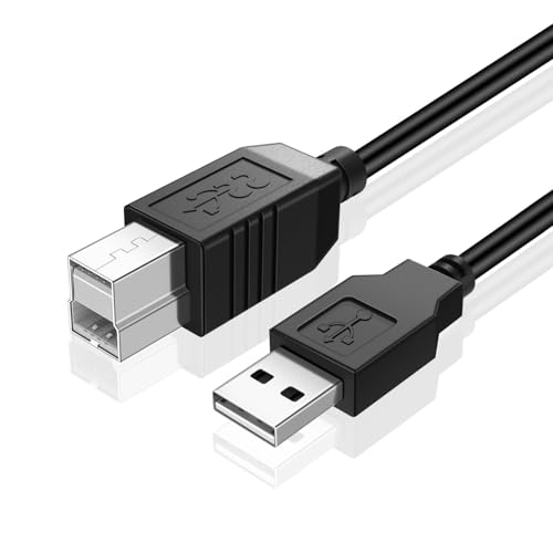 TNP USB A auf USB B Audio MIDI Kabel Stecker auf Stecker - MIDI auf USB Kabel 2.0 Typ für Computer, Laptop, MIDI-Klaviertastatur, Projektor, Drucker und Geräte mit USB-MIDI-Kabelschnittstelle (3 von TNP Products
