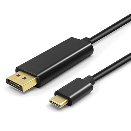 TNP USB Typ C (USB-C) auf DisplayPort DP 4K Adapterkabel (1,2 m) – USB-C 3.1 Stecker auf DisplayPort DP Ultra HD UHD 4K 1080P Video Audio AV Adapter Konverter Konverter Anschluss kompatibel mit MacBook iPad Laptop von TNP Products