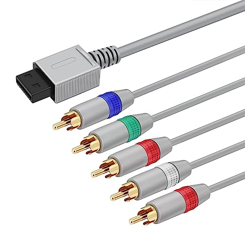 TNP Wii/Wii U Komponentenkabel – 5 RCA Video & RCA Stereo Audio AV Kabel Kabel kompatibel mit Nintendo Wii & Wii U zu HDTV EDTV High Definition [Nintendo Wii] [Nintendo Wii U] von TNP Products