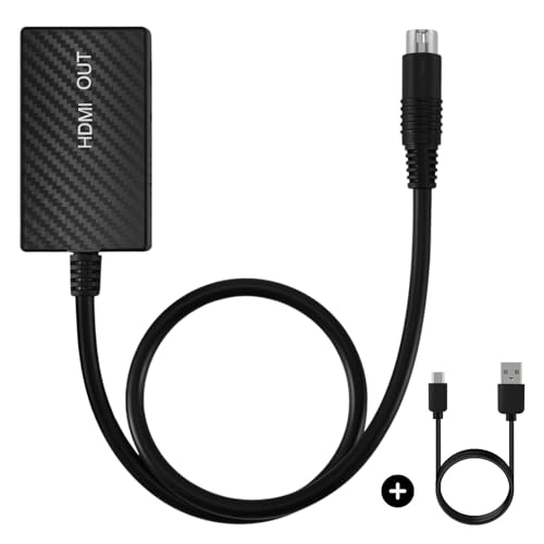 TNP Sega Saturn HDMI Adapter - S-Videokabel zu HDMI Konverter für Sega Saturn Konsolen, HD-Fernseher, Computermonitore und Projektoren von TNP Products