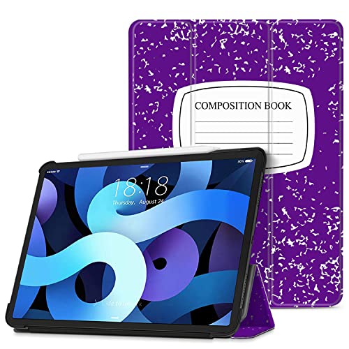 TNP für iPad Air 4 Hülle mit Stifthalterung für iPad Air 4. Generation Modell 2020-10,9 Zoll, dünner und leichtgewichtiger iPad case, iPad Cover mit Auto Schlaf/Wach Funktion, Violett von TNP Products