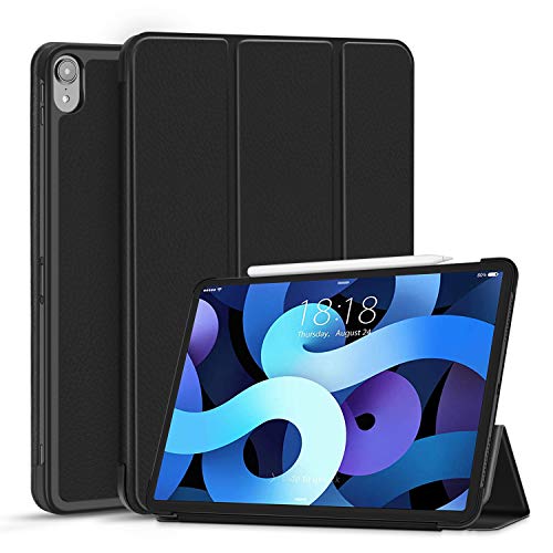 TNP iPad Air 4 Hülle, iPad Hülle mit Stifthalterung für iPad Air 4. Generation Modell 2020-10,9 Zoll, dünner und leichtgewichtiger iPad case, iPad Cover mit Auto Schlaf/Wach Funktion, Schwarz TNP iPad Air 4 Hülle, iPad Hülle mit Stifthalterung für iPad Air 4. Generation Modell 2020-10,9 Zoll, dünner und leichtgewichtiger iPad case, iPad Cover mit Auto Schlaf/Wach Funktion, Schwarz von TNP Products