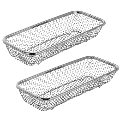 TNSLAND 2 Stück Spülmaschinenkorb Baby Metall Babykörbe Zur Aufbewahrung Von Babybesteck Metall Geschirrschrubber Spülmaschine Besteckkorb Arbeitsplatte Utensilienhalter Edelstahlkörbe TNSLAND 2 Stück Spülmaschinenkorb Baby Metall Babykörbe Zur Aufbewahrung Von Babybesteck Metall Geschirrschrubber Spülmaschine Besteckkorb Arbeitsplatte Utensilienhalter Edelstahlkörbe von TNSLAND
