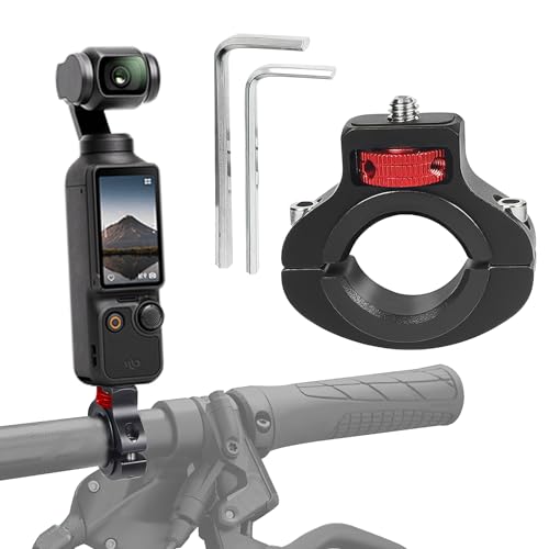TNSLAND Fahrradhalterung, Lenkerhalterung Halterung Fahrrad, 360° Drehbare 1/4 Mount Action Kamera Lenker, Fahrradhalterung Lenker 1/4 Zoll Schraubklemme für Gopro, Action Kamera (Schwarz Rot TNSLAND Fahrradhalterung, Lenkerhalterung Halterung Fahrrad, 360° Drehbare 1/4 Mount Action Kamera Lenker, Fahrradhalterung Lenker 1/4 Zoll Schraubklemme für Gopro, Action Kamera (Schwarz Rot von TNSLAND