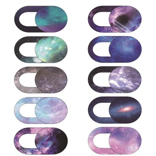 TNSRAY Webcam Cover Ultra, 10 Stück Webcam Abdeckung mit Sternenhimmel-Muster, Schutz für Smartphone, Laptop, Tablet, 1080p HD TNSRAY Webcam Cover Ultra, 10 Stück Webcam Abdeckung mit Sternenhimmel-Muster, Schutz für Smartphone, Laptop, Tablet, 1080p HD von TNSRAY